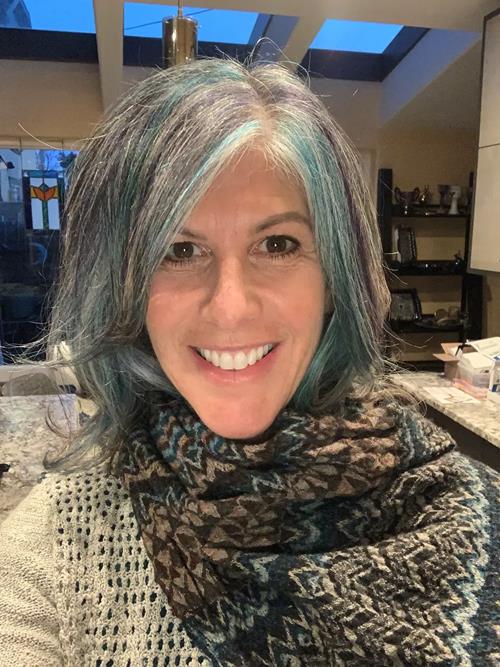 Hair Extensions photo, Denver Colorado. If you’re wanting to color over your natural silver hair wit(..)